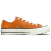 1970s OrangeBitte Retro Turn Fur Low Top Pantofi eleganți din pânză Portocaliu