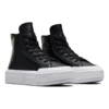 Adidași cu platformă Chuck Taylor All Star Cruise Hi „Piele neagră”