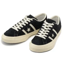Adidași unisex din piele de căprioară, cu talpă joasă, cu steagul SUA, negri