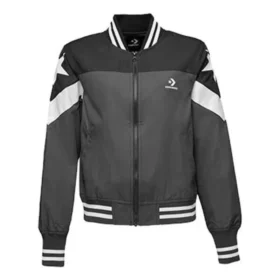 Bomber de baseball fără căptușeală, mărimi asiatice „Grey White Black”