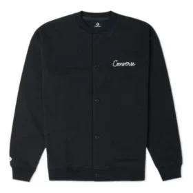 Cardigan cu cusături în lanț, croi ridicat, mărime asiatică „Black”