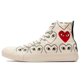CDG x Converse Chuck Taylor All Star Multi Heart „Ivory Black”