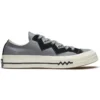 Chuck 1970s Leather Low Top Gri Negru