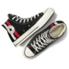 Chuck 70 Archival Stripes „Negru Alb Roșu”