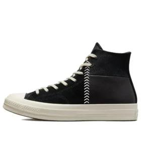 Chuck 70 Crafted Leather High „Black Egret”