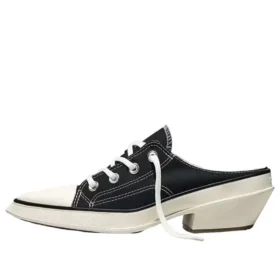 Chuck 70 De Luxe Mule cu vârf ascuțit și platformă „Negru”