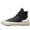 Chuck 70 din piele înaltă „Black Egret”
