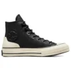 Chuck 70 din piele înaltă „Black Egret”