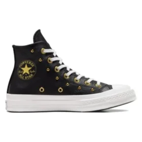 Chuck 70 Hi „Black White Gold Metallic”