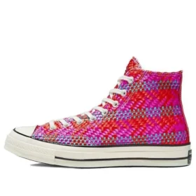 Chuck 70 Hi „Culture Weave – Roșu-roz”