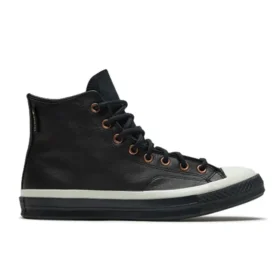 Chuck 70 HI „Piele neagră Alb”