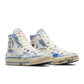 Chuck 70 High „ADER ERROR” – Alb/Albastru Imperial