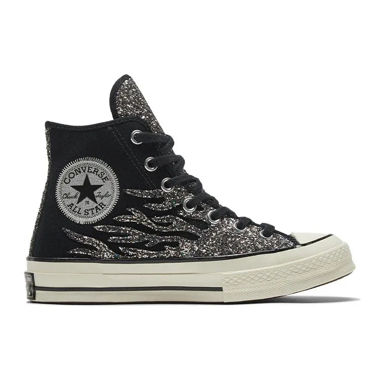 Chuck 70 High „Archival Glitter Flame – Black Egret” Chuck 70 High „Archival Glitter Flame – Black Egret”