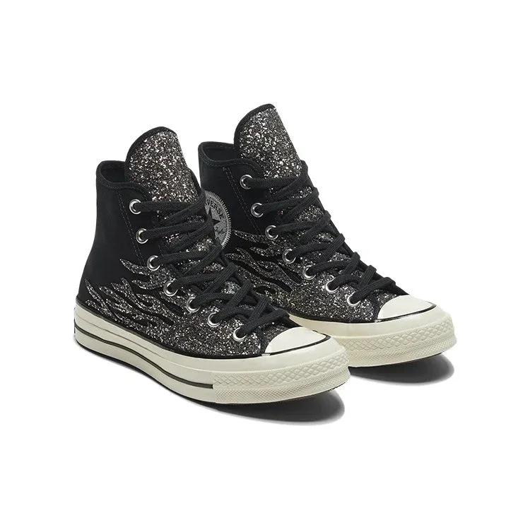 Chuck 70 High „Archival Glitter Flame – Black Egret” Chuck 70 High „Archival Glitter Flame – Black Egret”
