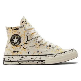 Chuck 70 High „Archive Paint Splatter – Egret”