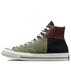Chuck 70 High „Crafted Patchwork – Trolled Green Earth Brown”