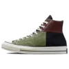 Chuck 70 High „Crafted Patchwork – Trolled Green Earth Brown”