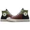 Chuck 70 High „Crafted Patchwork – Trolled Green Earth Brown”