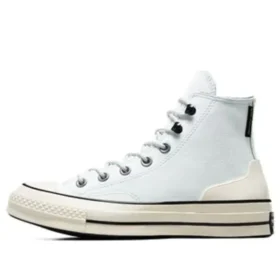 Chuck 70 High din piele „Alb-bej”