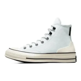 Chuck 70 High din piele „Alb-bej”