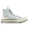 Chuck 70 High din piele „Alb-bej”