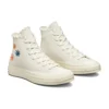 Chuck 70 High „Embroidered Floral – Egret”