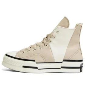 Chuck 70 High Plus „Logo Collage – Beach Stone”