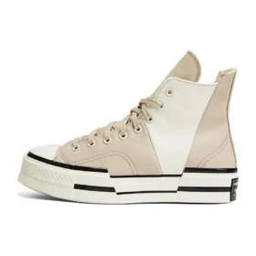 Chuck 70 High Plus „Logo Collage – Beach Stone”
