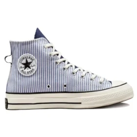 Chuck 70 High „Washed Indigo Hickory Stripes”
