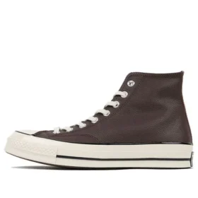 Chuck 70 Leather High „Colorblock – Dark Root Brown”