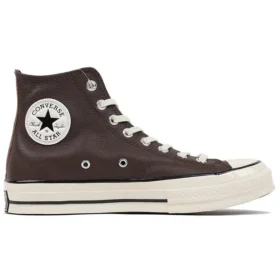 Chuck 70 Leather High „Colorblock – Dark Root Brown”