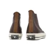 Chuck 70 Leather High „Colorblock – Dark Root Brown”