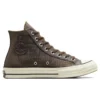 Chuck 70 Leather Overlay High „Engine Smoke”
