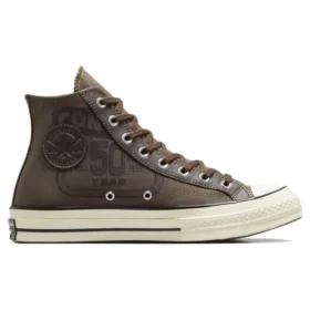 Chuck 70 Leather Overlay High „Engine Smoke”