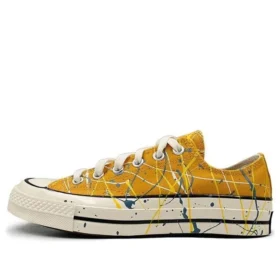Chuck 70 Low „Paint Splatter – Sunflower Gold”