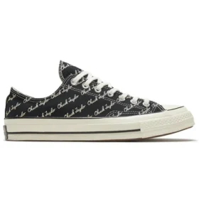 Chuck 70 Low „Scripted Signature Print – Black Egret”