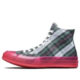 Chuck 70s Hi Plaid Translucent Midsole „Red”