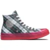 Chuck 70s Hi Plaid Translucent Midsole „Red”