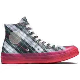 Chuck 70s Hi Plaid Translucent Midsole „Red”