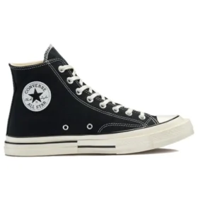 Chuck Taylor All Star 1970s Pantofi din pânză cu talpă înaltă „Negru Alb”