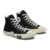 Chuck Taylor All Star 1970s Pantofi din pânză cu talpă înaltă „Negru Alb”