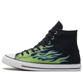 Chuck Taylor All Star „Black Green Flame”