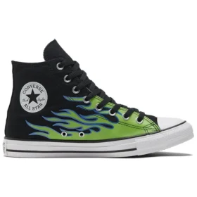 Chuck Taylor All Star „Black Green Flame”