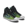 Chuck Taylor All Star „Black Green Flame”