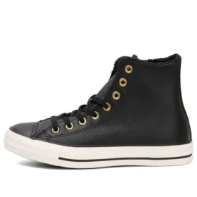 Chuck Taylor All Star „Black Leather Gold”