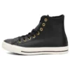 Chuck Taylor All Star „Black Leather Gold”