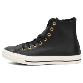 Chuck Taylor All Star „Black Leather Gold”