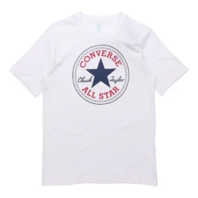 Chuck Taylor All Star Classic cu guler rotund și mâneci scurte „Alb”