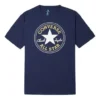 Chuck Taylor All Star Classic Tricou sport cu imprimeu, guler rotund și mâneci scurte „Navy Blue”