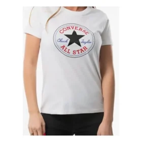 Chuck Taylor All Star cu guler rotund și mânecă scurtă „Alb”